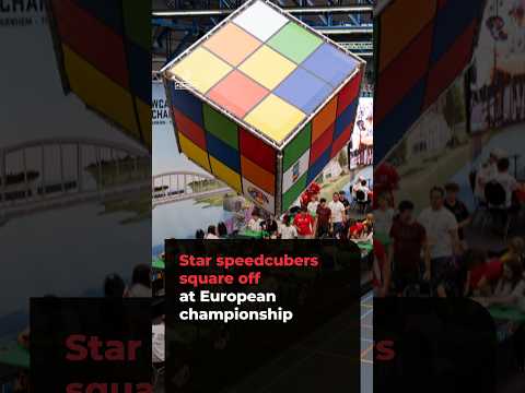 Star speedcubers square off at European championship #ajshorts