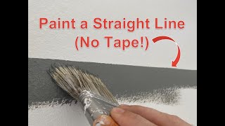 Paint Straight Lines Without Tape | Learn How to 