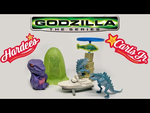 Hardees & Carl's Jr. Godzilla: The Series Toys - MIB Play Time Ep 20