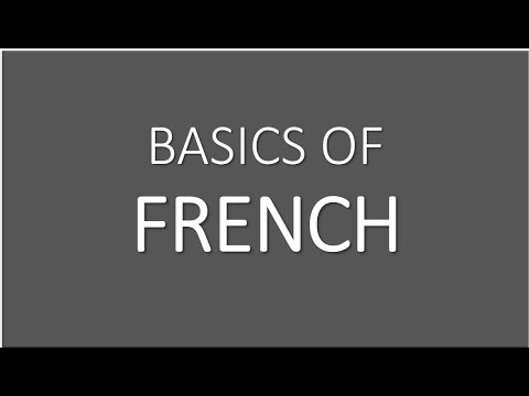 FRENCH Language lessons for beginners - Lesson 13 : Verbs