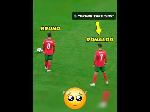 Ronaldo Unselfish Moments with Bruno❤️
