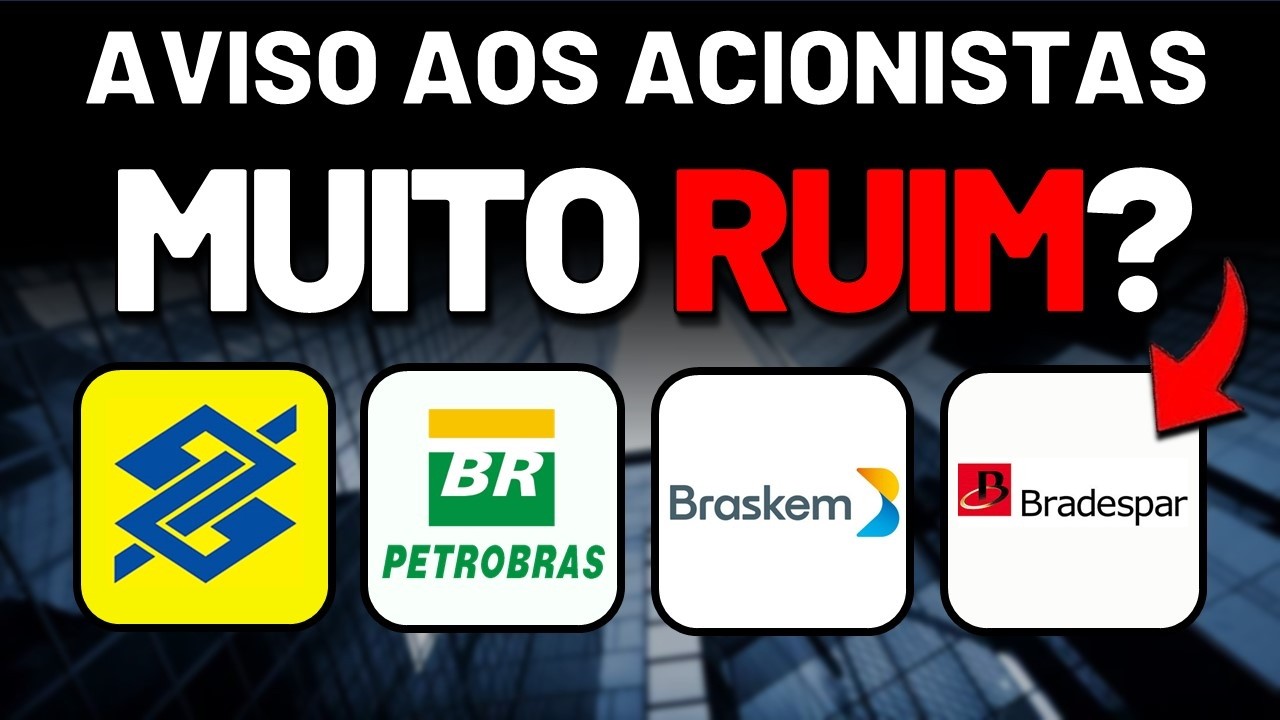 Banco do Brasil (BBAS3) a R$22? Ação DESABA com PREJUÍZO BILIONÁRIO: Braskem, Petrobras e Bradespar.