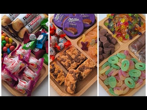 Unboxing ASMR Filling Platter with Sweets