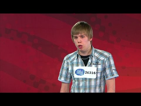 Peter Jihde snor en guldbiljett till supernervösa Andreas i Idol 2008 - Idol Sverige (TV4)