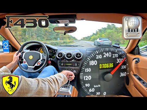 FERRARI F430 with a 6-SPEED is HEAVEN on AUTOBAHN!