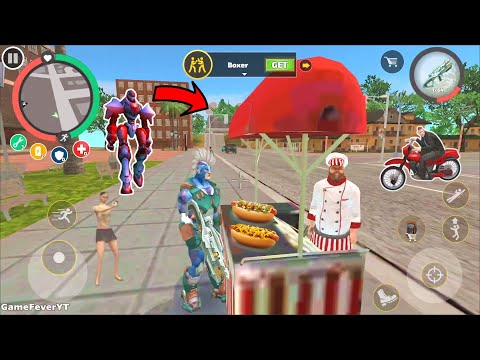 Rope Hero: Vice Town (Rope Hero Fight Hot Dog Salesman) Hawkers in Vice Town - Android Gameplay HD