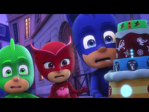 PJ Masks in Hindi - Catboy and the Great Birthday Cake Rescue - हिंदी Kahaniya - Cartoons for Kids
