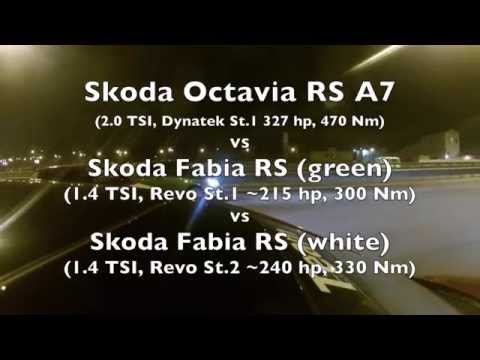 Skoda Octavia RS A7 vs Skoda Fabia RS