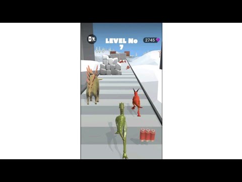 Just Enjoy Offline Dino Run Game || Run Dino Rush 3D Android Games