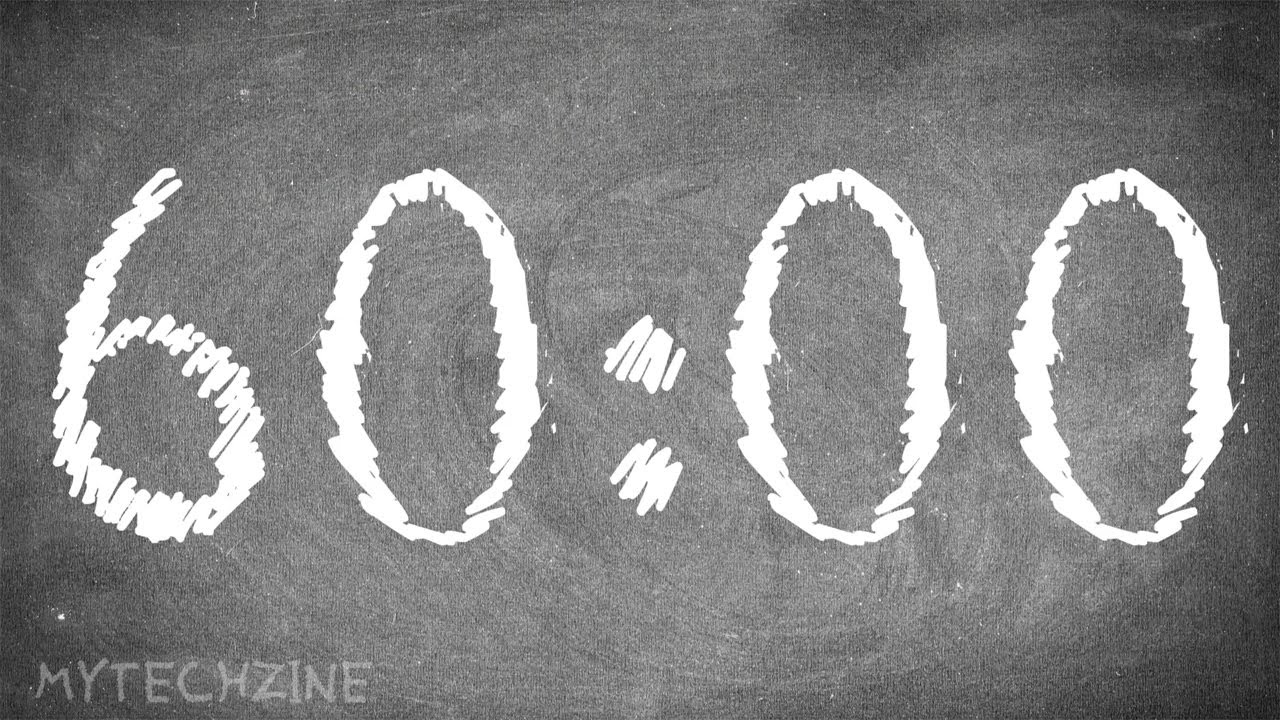 60 Minute Silent Timer ⏰ with Alarm 🔔