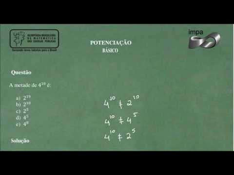 Potenciação, Notação Científica e Radiciação - Matemática