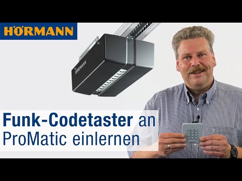 Funk-Codetaster einlernen - "FCT 3 BS" an Garagentor-Antrieb ProMatic 4 | Hörmann
