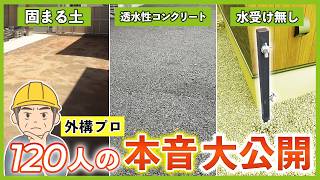 【失敗しない外構工事】プロ120人の本音調査!話題の外構6選をコスパ&実用性で徹底チェック