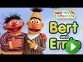 Sesame Street Spot The Difference Bert And Ernie PBS Kids Cartoons Games