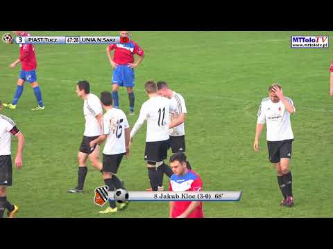 Bramka (Jakub Kloc z rzutu wolnego) PIAST Tuczempy - UNIA Nowa Sarzyna 3:0(1:0) [2017-10-21]
