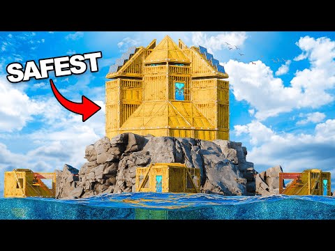 I Built an Ocean Rock Bunker Solo in Rust!