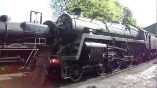 preview picture of video 'looking around the old locos - ropley - hampshire - midhants railway / watercress line'