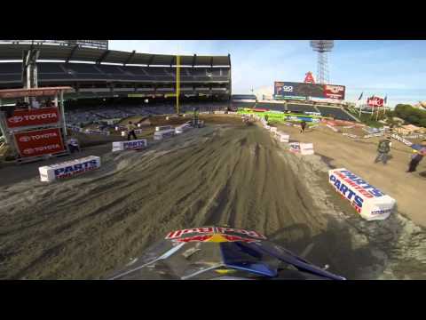 GoPro HD: James Stewart Practice Lap 2013 Monster Energy Supercross Anaheim 1