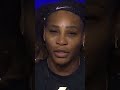 Serena Williams talks FINAL tournament ? #shorts