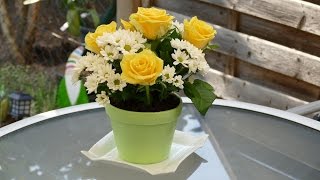 Torte mit echten Blumen | Blumentopf-Torte | von Nicoles Zuckerwerk