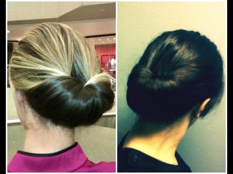 Easiest Updo Ever - the Inverted Bun/Gibson Tuck