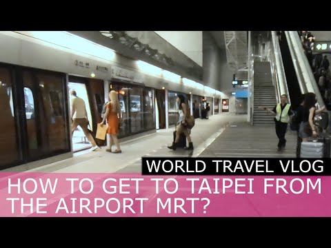 Como chegar à estação principal de Taipei a partir do aeroporto de Taoyuan através do MRT?