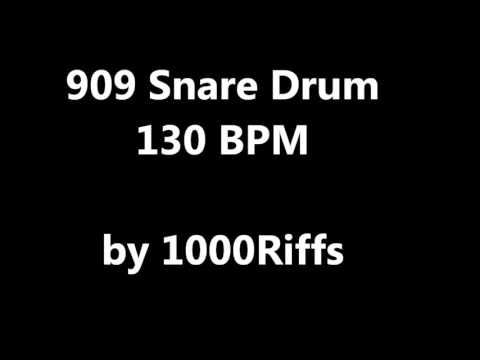 909 Snare Drum Metronome : 130 BPM - Beats Per Minute