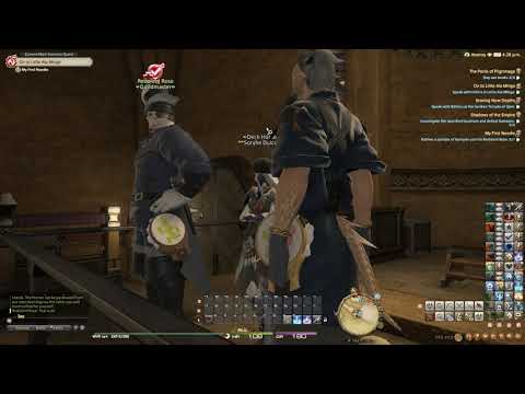 Final Fantasy XIV  A Realm Reborn [Job Quest - Weaver] My First Needle Lv.1