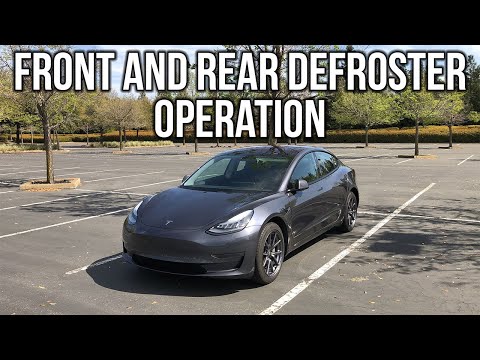 Operate Front and Rear Defroster On Software V11 For Your Tesla Model 3 or Y