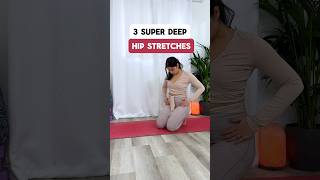 3 DEEP Hip Yoga Poses to release hip tension 😍