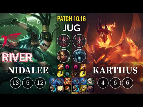 TLN River Nidalee vs Karthus Jungle - KR Patch 10.16
