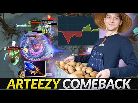 Arteezy keep Calm and COMEBACK Spectre Scepter