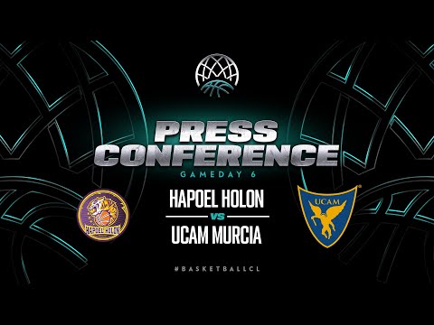 Hapoel Holon v UCAM Murcia - Press Conference | BCL 2023-24