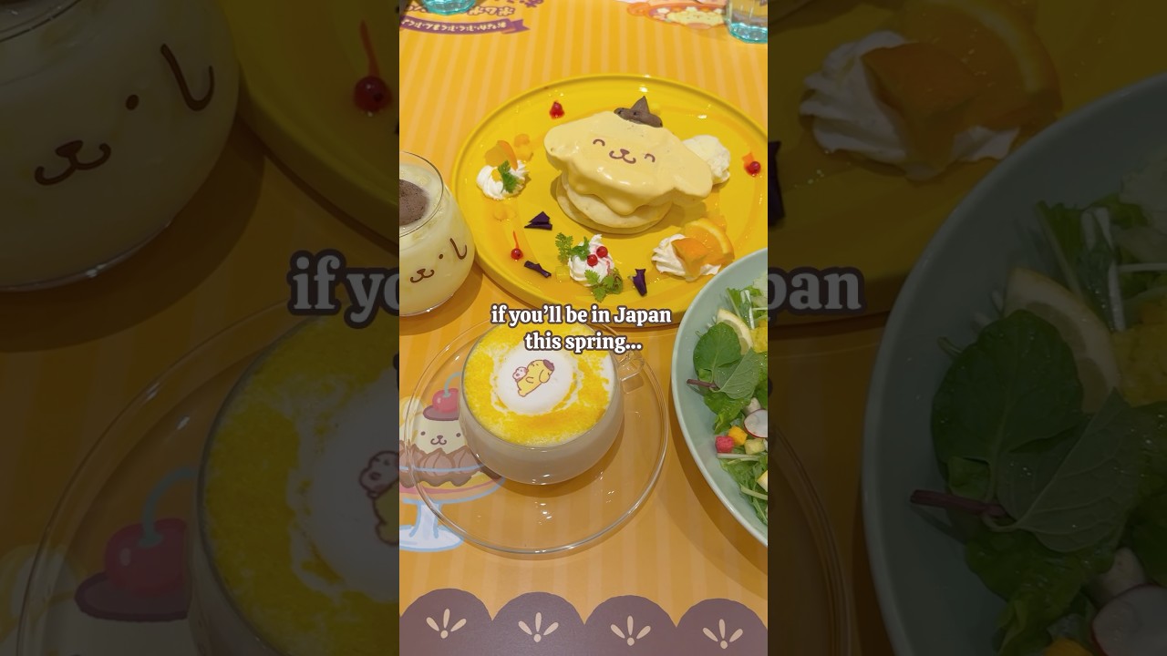 Pompompurin’s 30th anniversary cafe 🐶💛