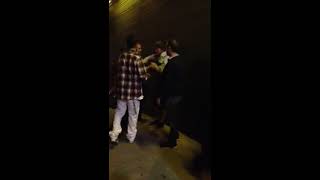 Guy hits girl and get whooped in frisco