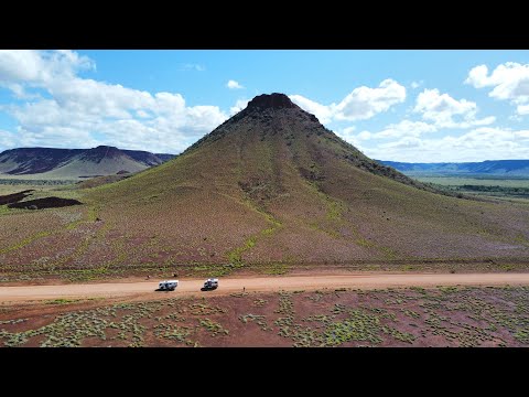 FoxRoo - Pyramid resembling hill on Roebourne-Wittenoom Rd in Western Australia.