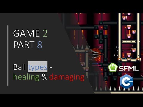 C SFML Simple 2D Games GAME 2 PART 8 Ball types and behaviour