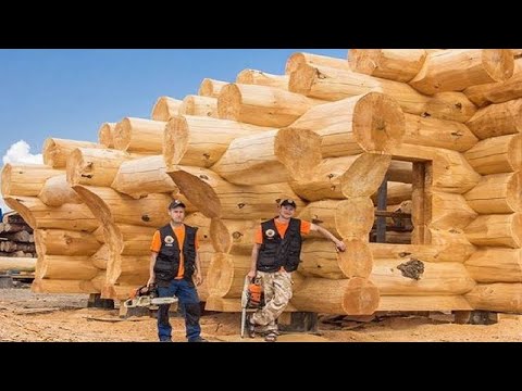 Amazing Fastest Wooden House Construction Method