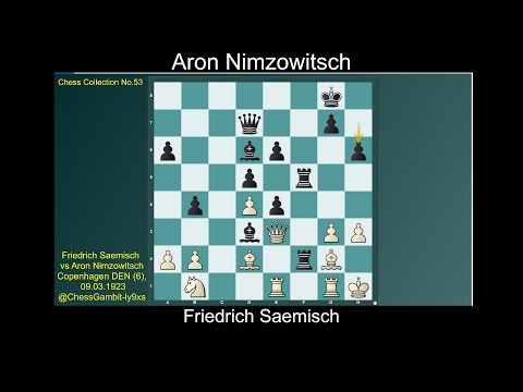 Friedrich Saemisch vs Aron Nimzowitsch  #Chess Collection No 53