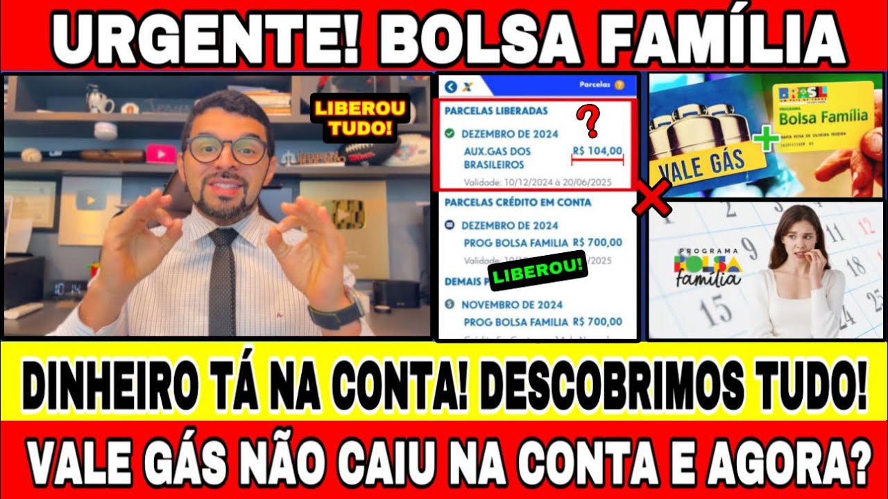 BOLSA FAMÍLIA DEZEMBRO DINHEIRO TÁ NA CONTA! VALE GÁS NÃO CAIU O GOVERNO AINDA VAI PAGAR? Veja
