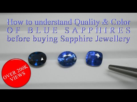 How to understand quality color of blue sapphires