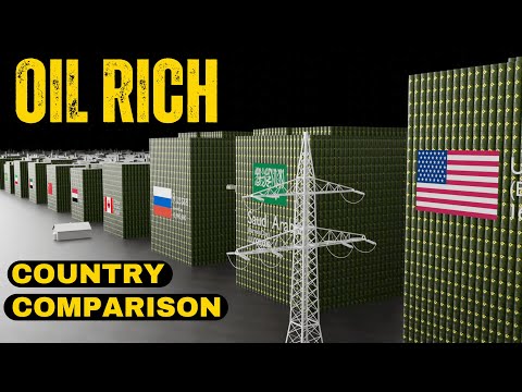 Oil Rich Countries Barrels Per Day 2022 🛢 3D Comparison