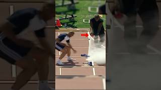 His shoes caught fire…😳 #shorts