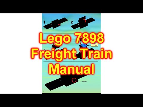 LEGO 7898 Cargo Train Deluxe Instruction Manual