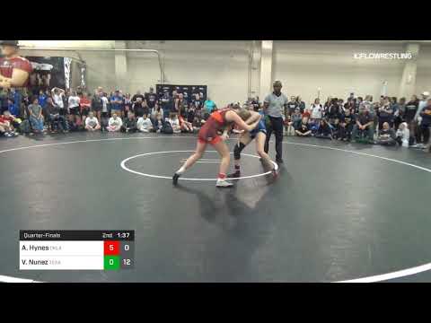 112 Lbs Quarterfinal Allison Hynes Oklahoma Dual Vs Victoria Nunez Texas A