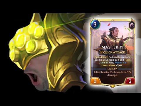 I CAN LEVEL MASTER YI EVERY GAME!!  | Legends of Runeterra