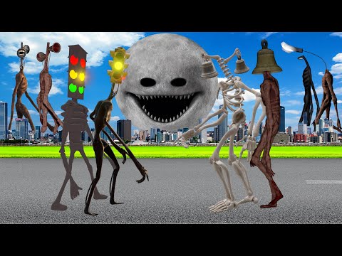 TEAM Traffic Light Head VS TEAM Bell Head & TEAM Siren Head VS Wake Up Moon VS TEAM Light Head