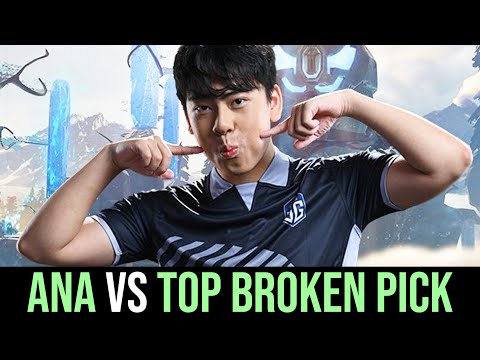 Ana vs 30 lvl SPAMMER on MOST BROKEN HERO