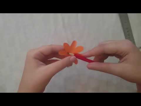 Easy Tip For Making Orange Color Paper  Gazania flower -Origami