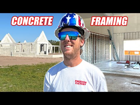 Airport Dream House Ep.6 - My First Time Framing, Concrete Mezzanine and Tie Beam Pour!